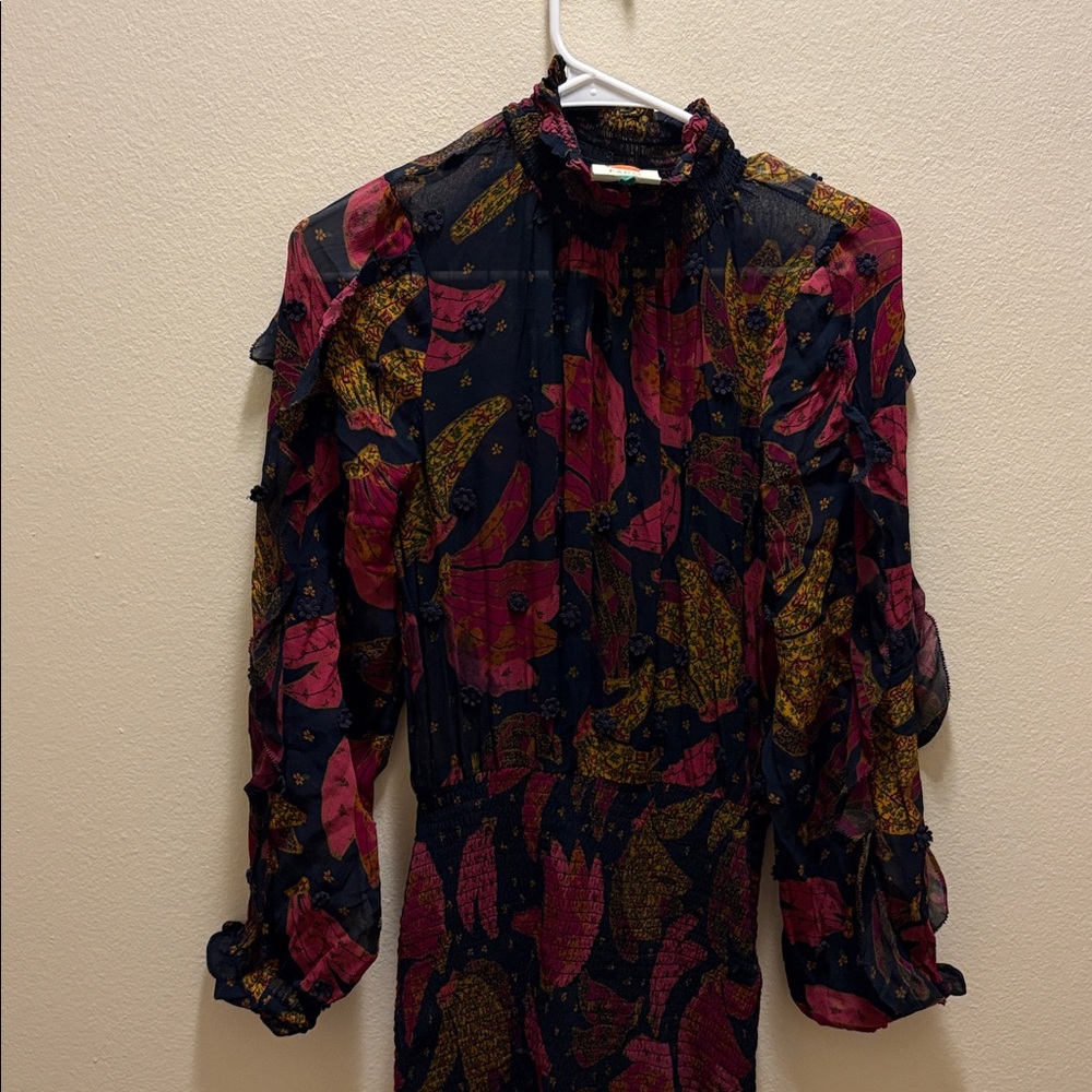 Farm Rio blue patterned dress - Picture 2 of 8